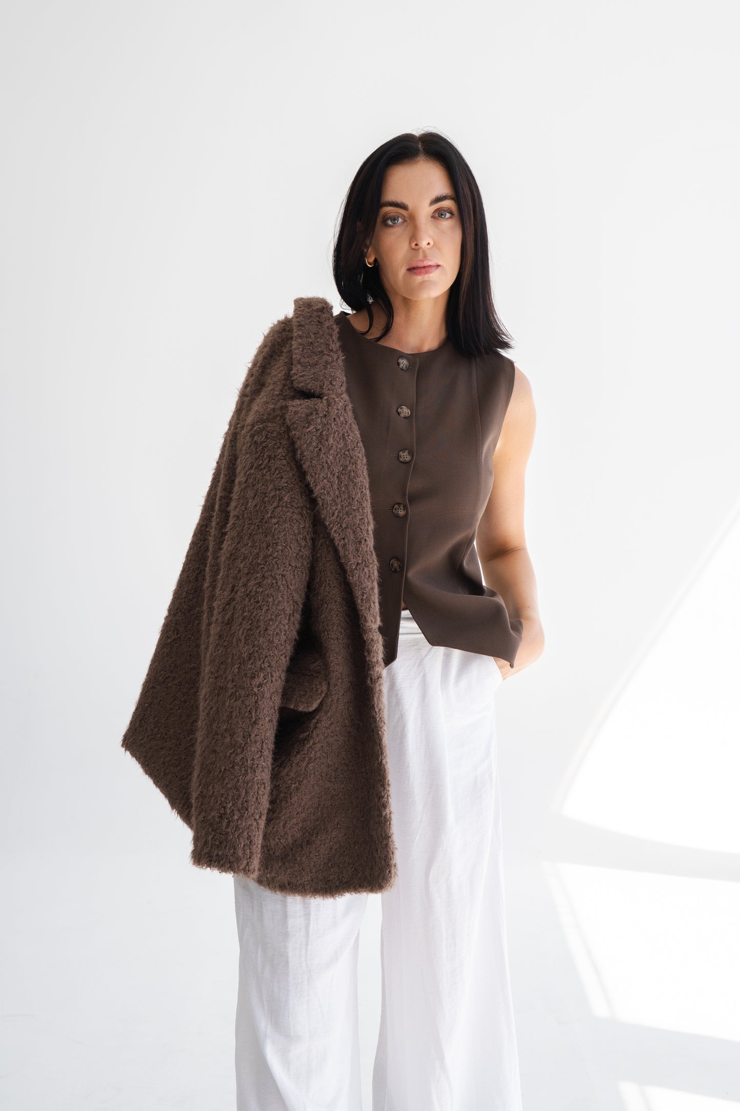 BROWN TEDDY BLAZER