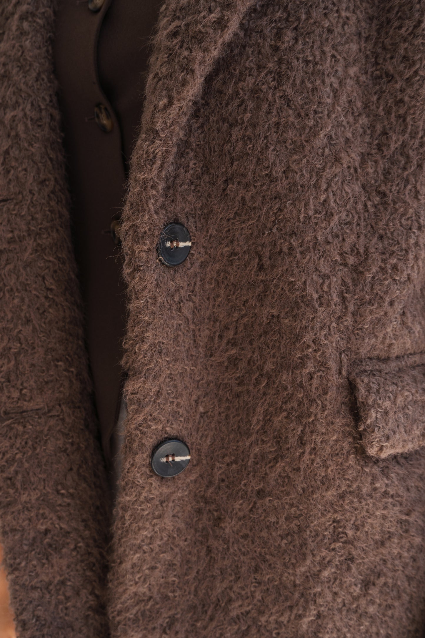 BROWN TEDDY BLAZER