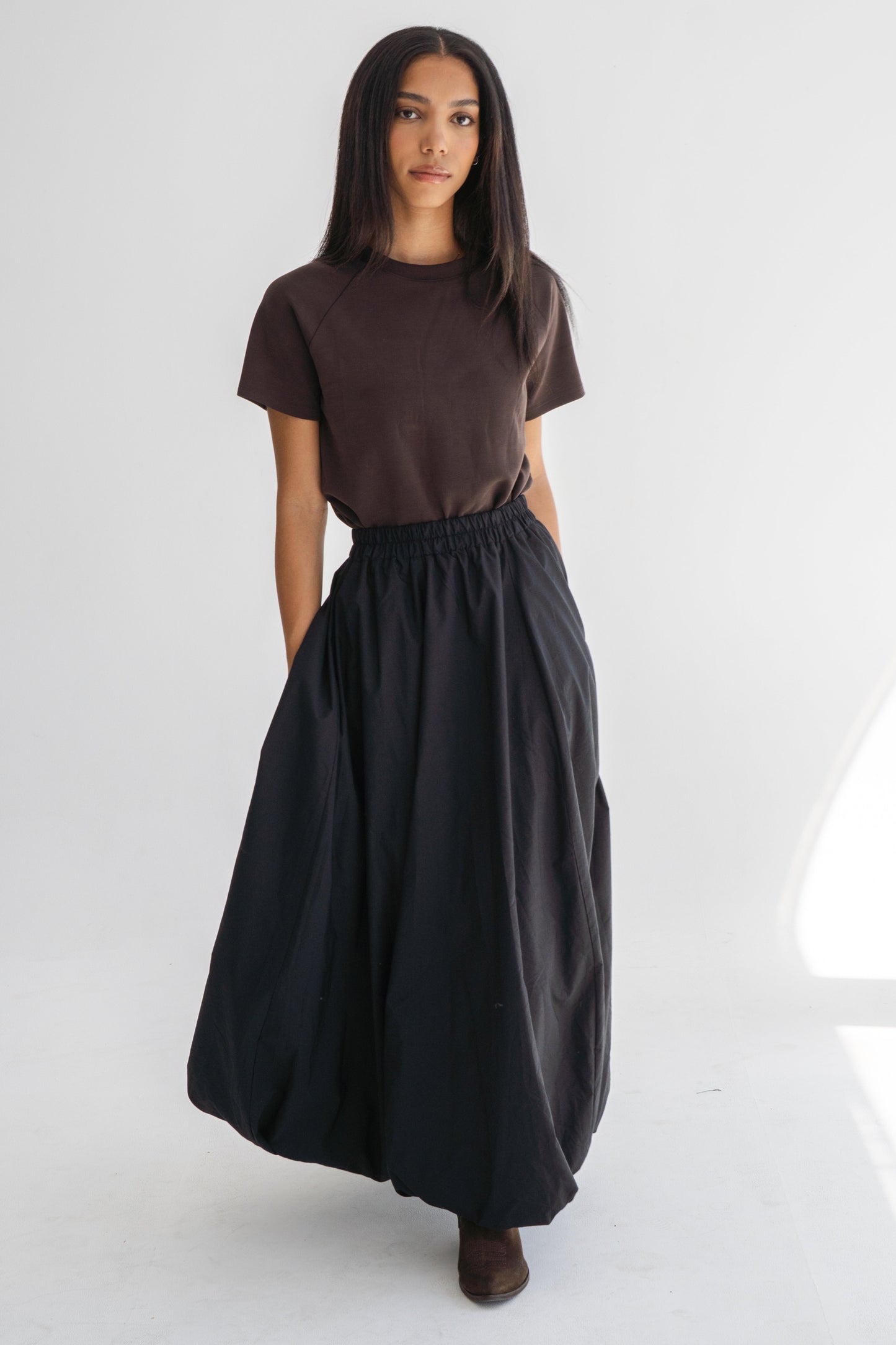 BLACK PARACHUTE SKIRT