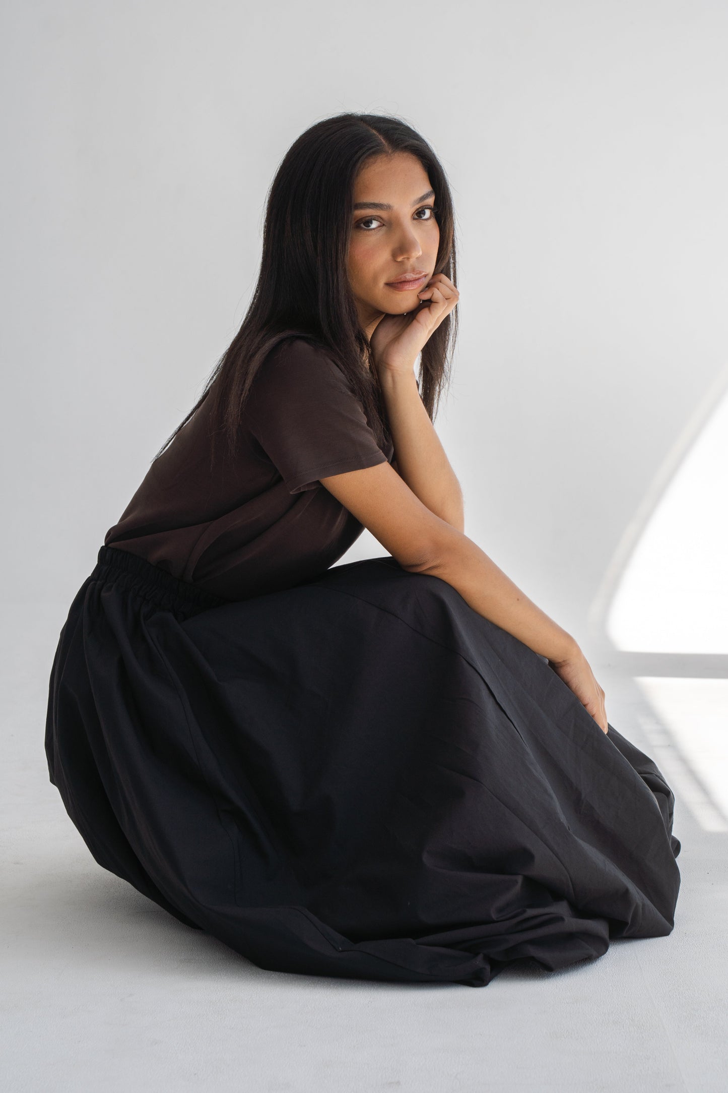 BLACK PARACHUTE SKIRT
