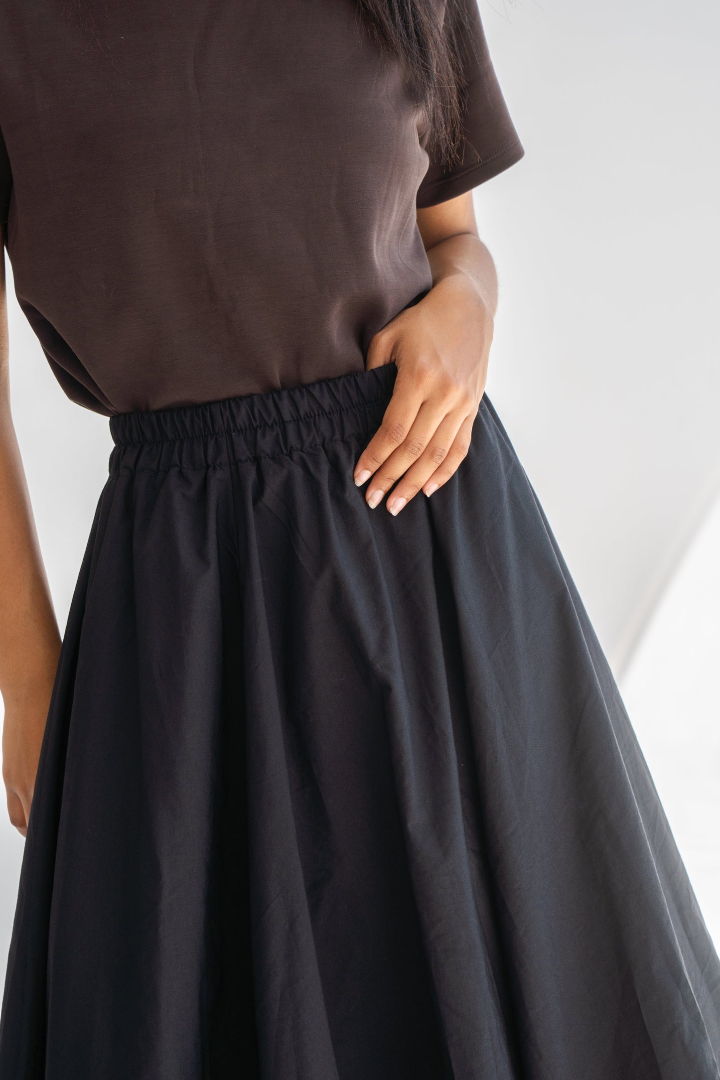 BLACK PARACHUTE SKIRT