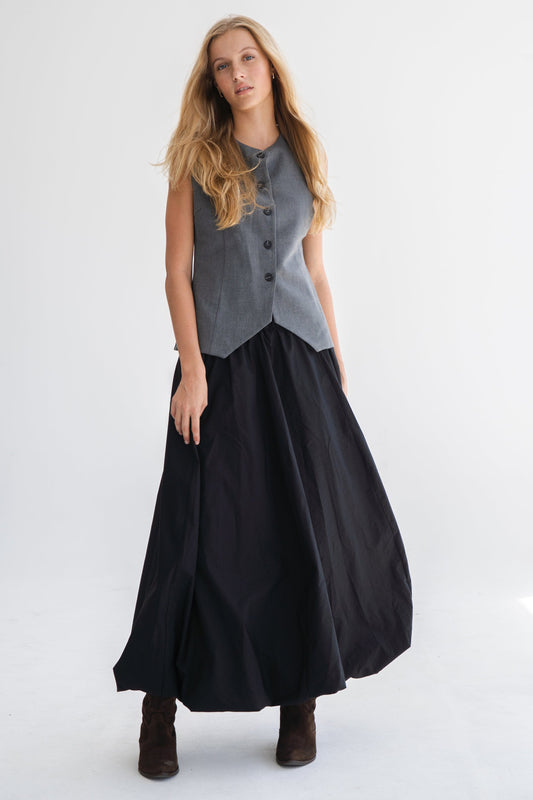 BLACK PARACHUTE SKIRT