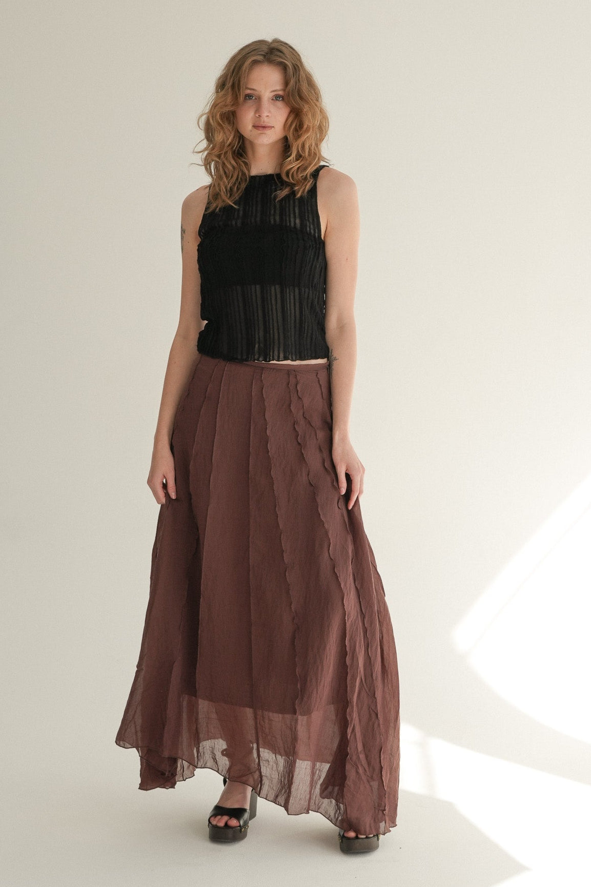 The Haze Skirt in Burnt Cocoa