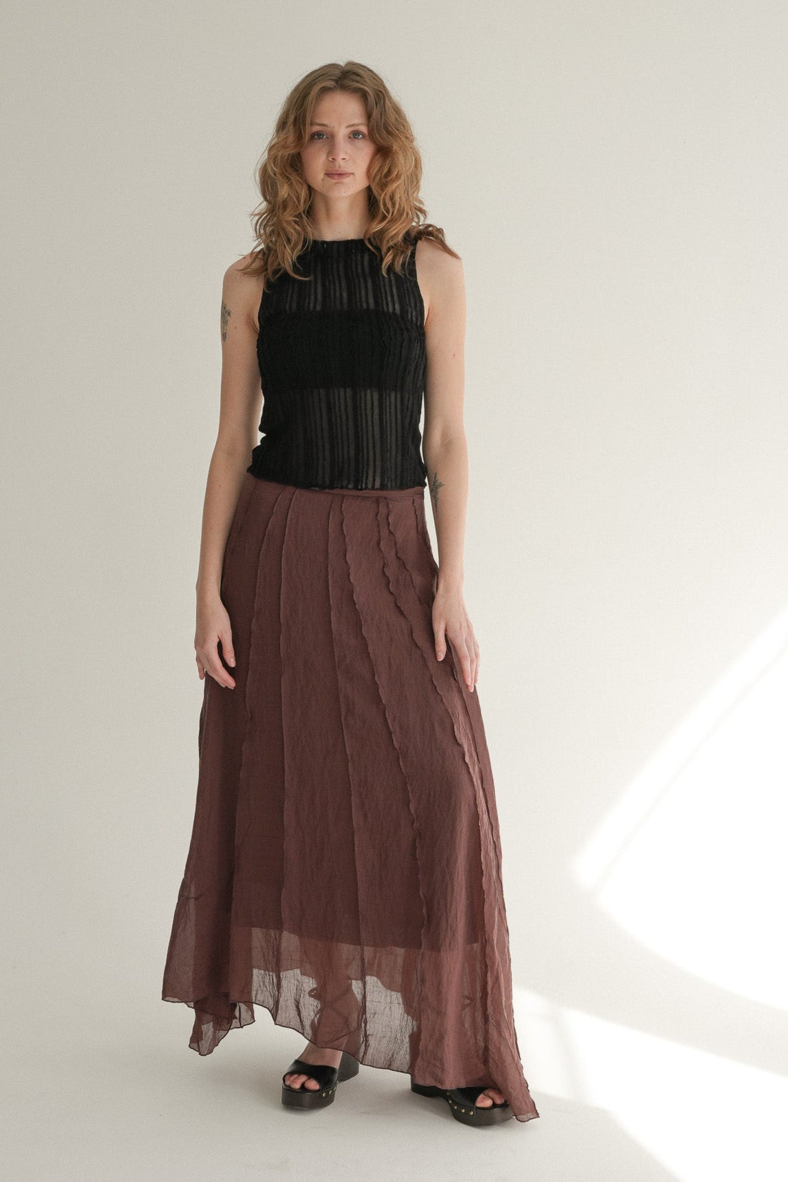The Haze Skirt in Burnt Cocoa