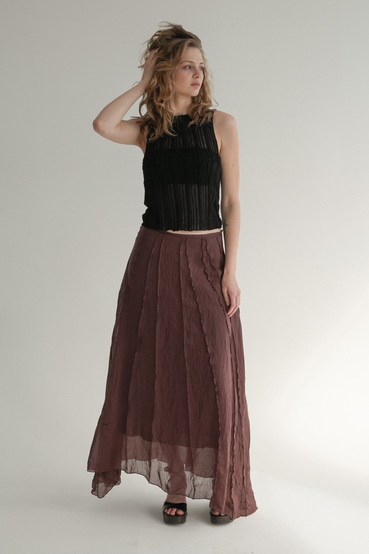 The Haze Skirt in Burnt Cocoa