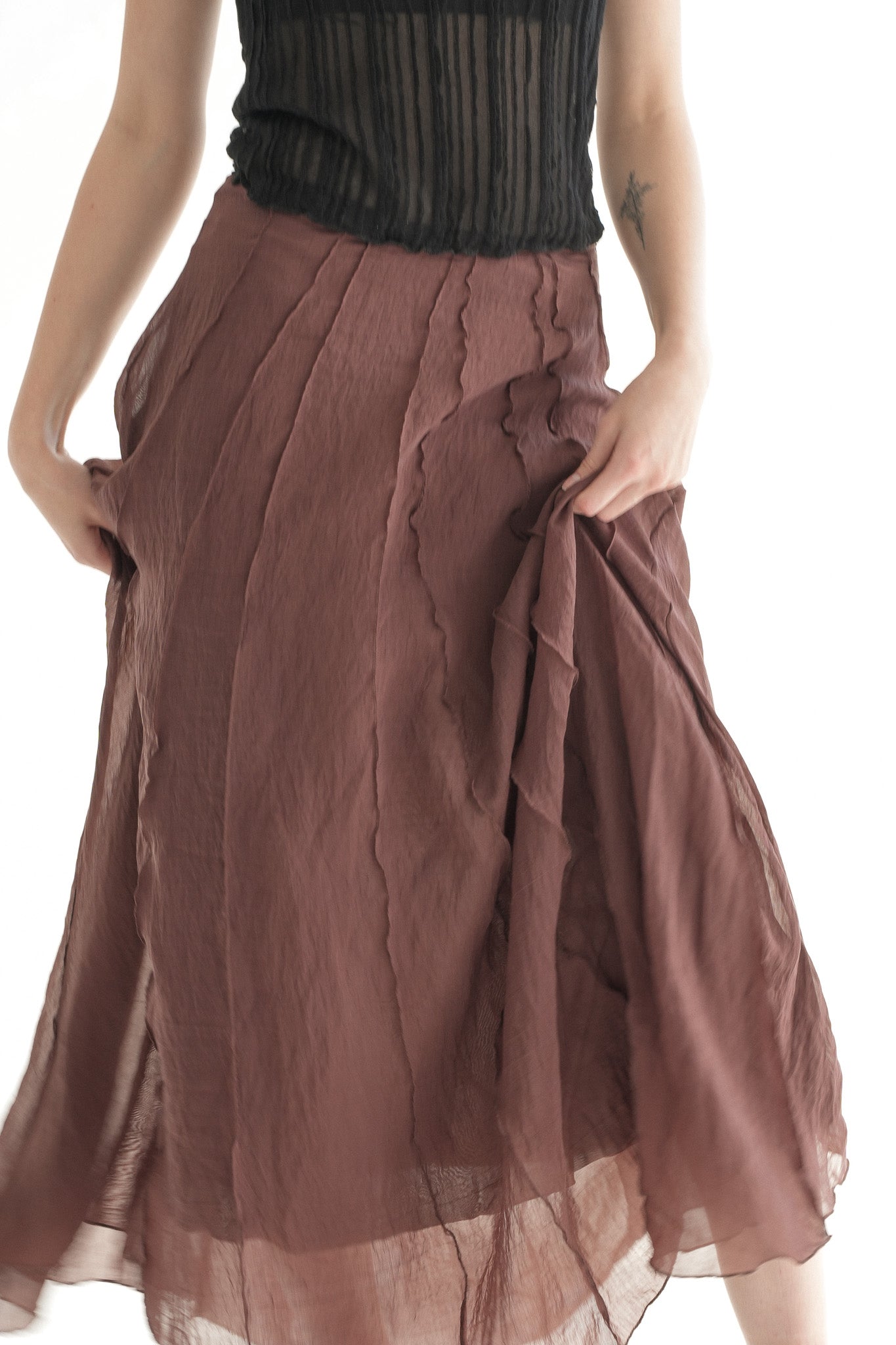 The Haze Skirt in Burnt Cocoa