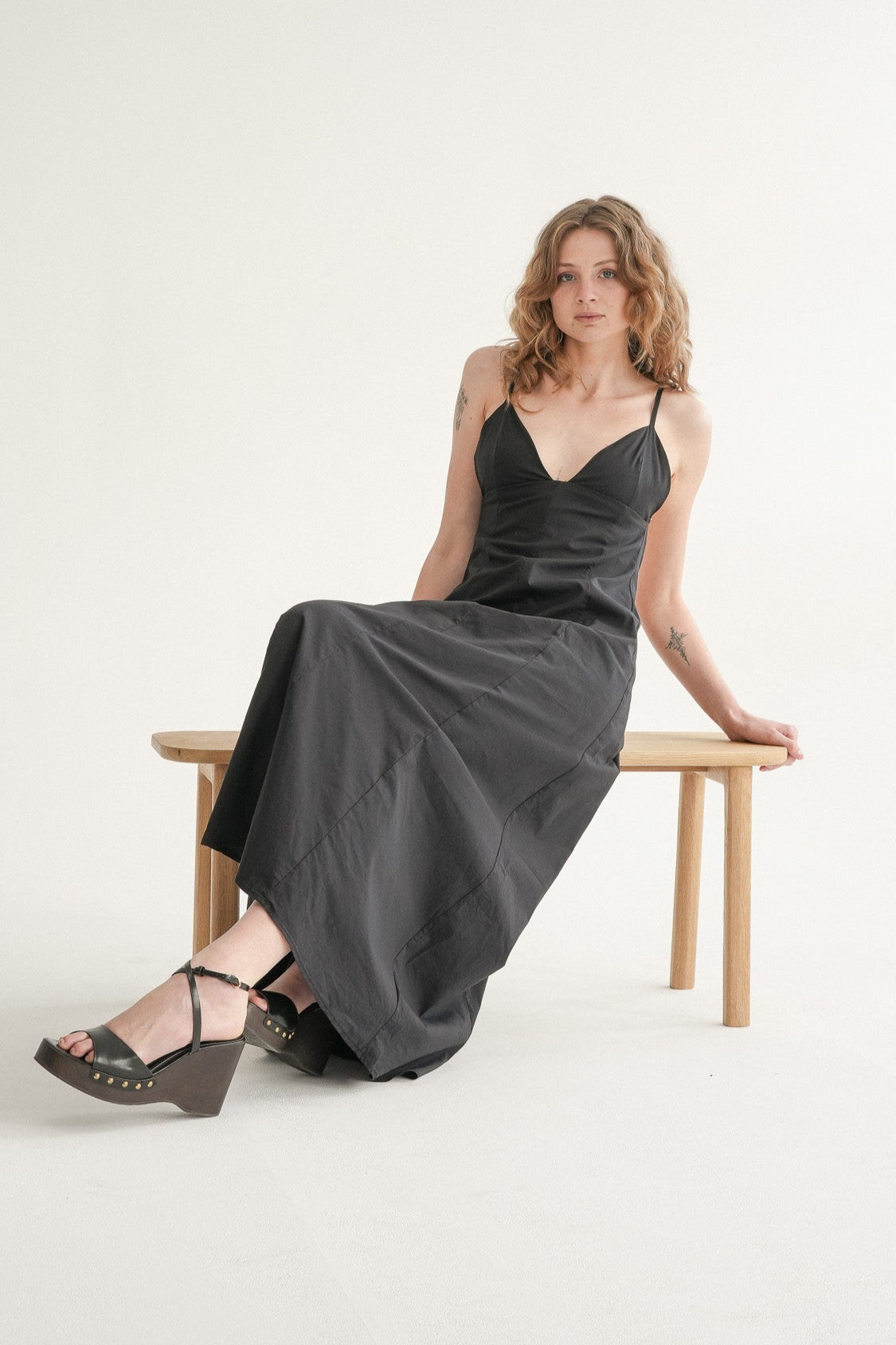 The Amalfi Dress in Midnight