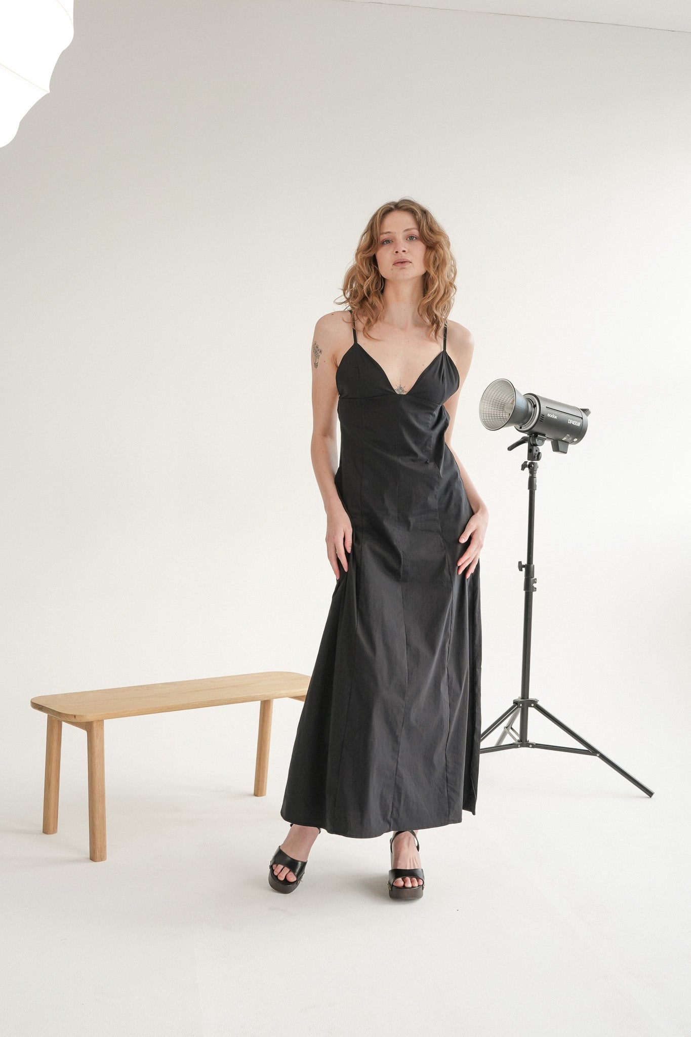 The Amalfi Dress in Midnight