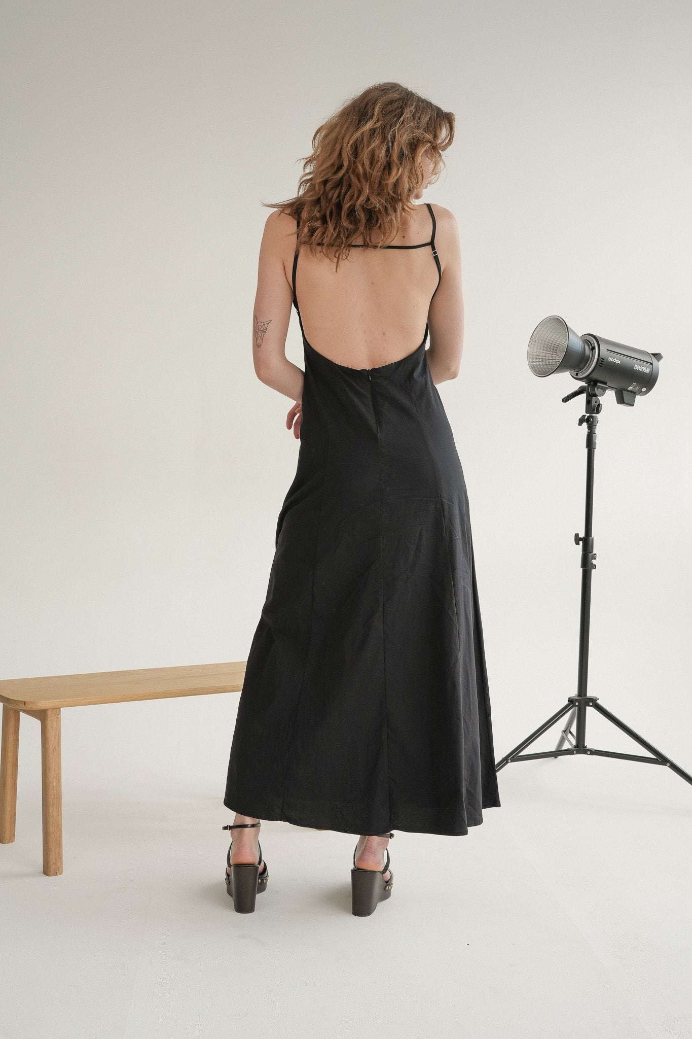 The Amalfi Dress in Midnight