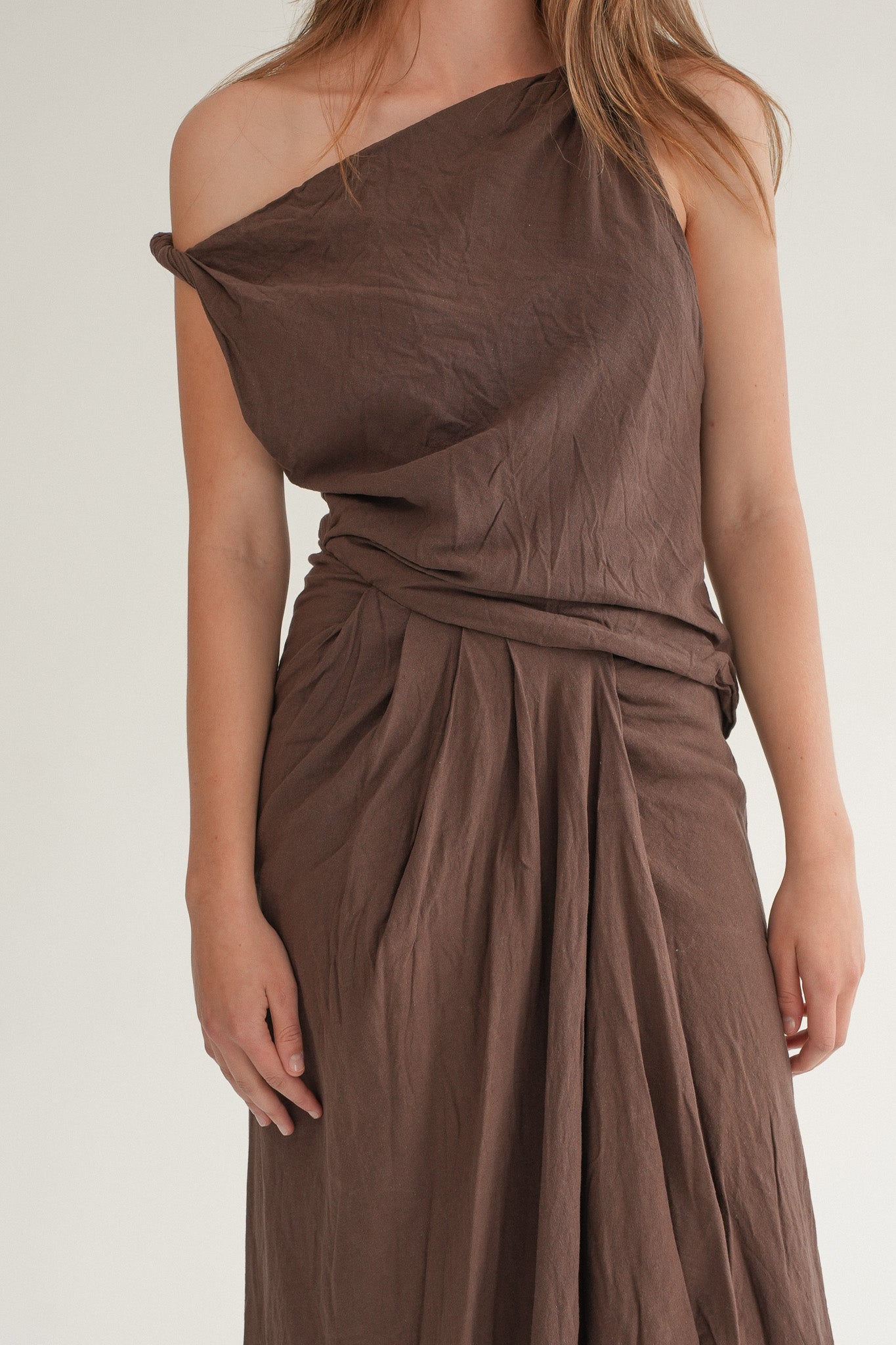 The Clio Dress in Bitter Cocoa