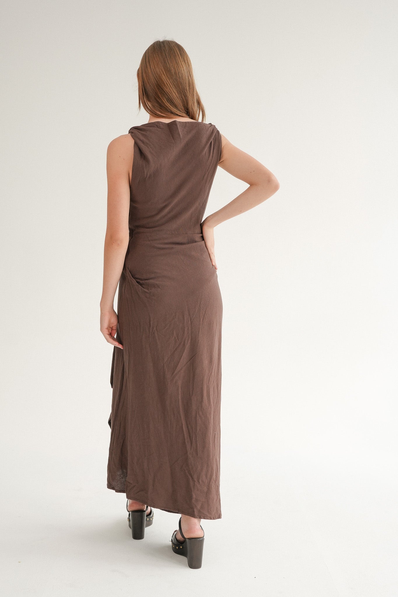 The Clio Dress in Bitter Cocoa