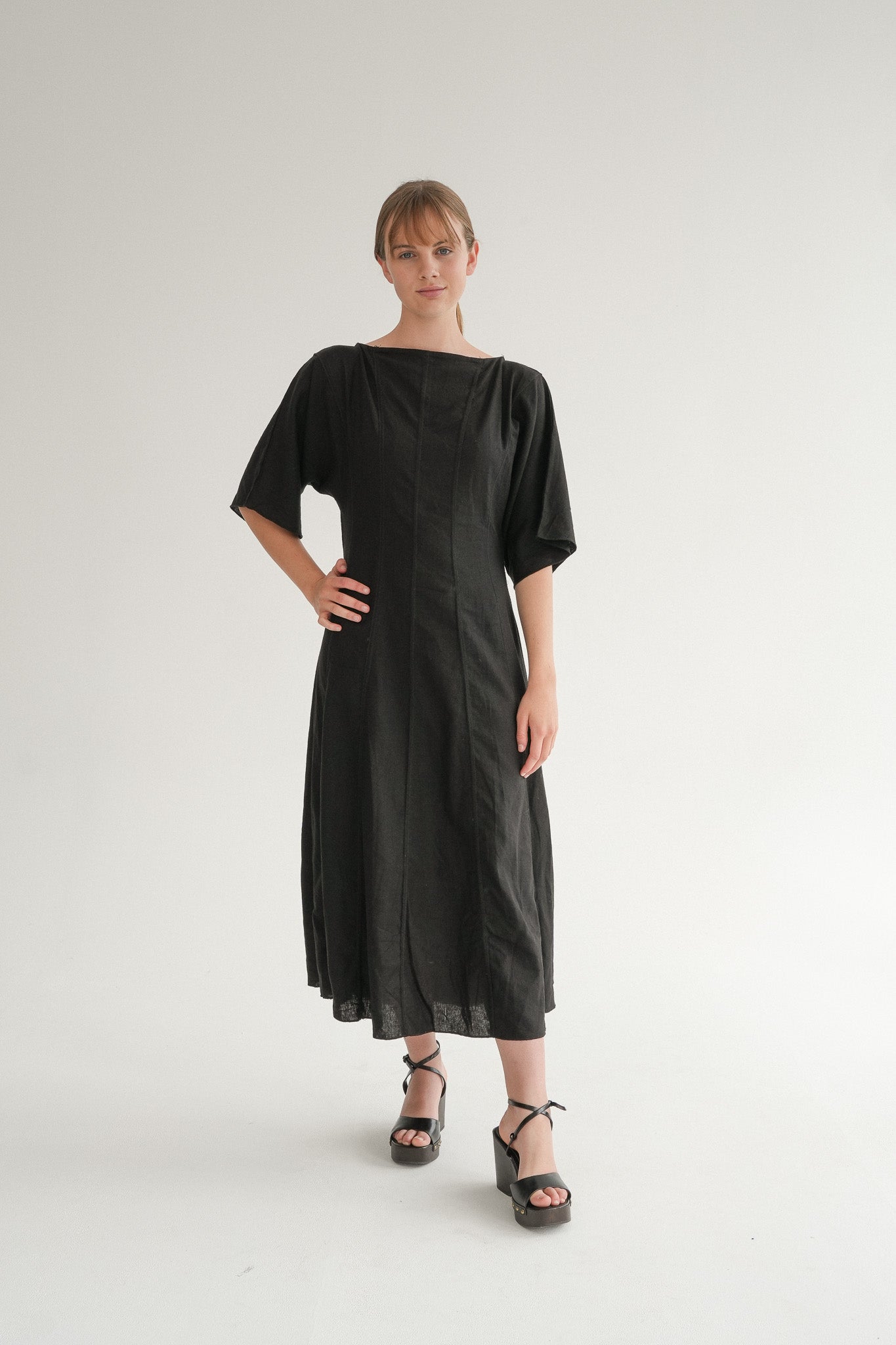 The Era Dress in Noir