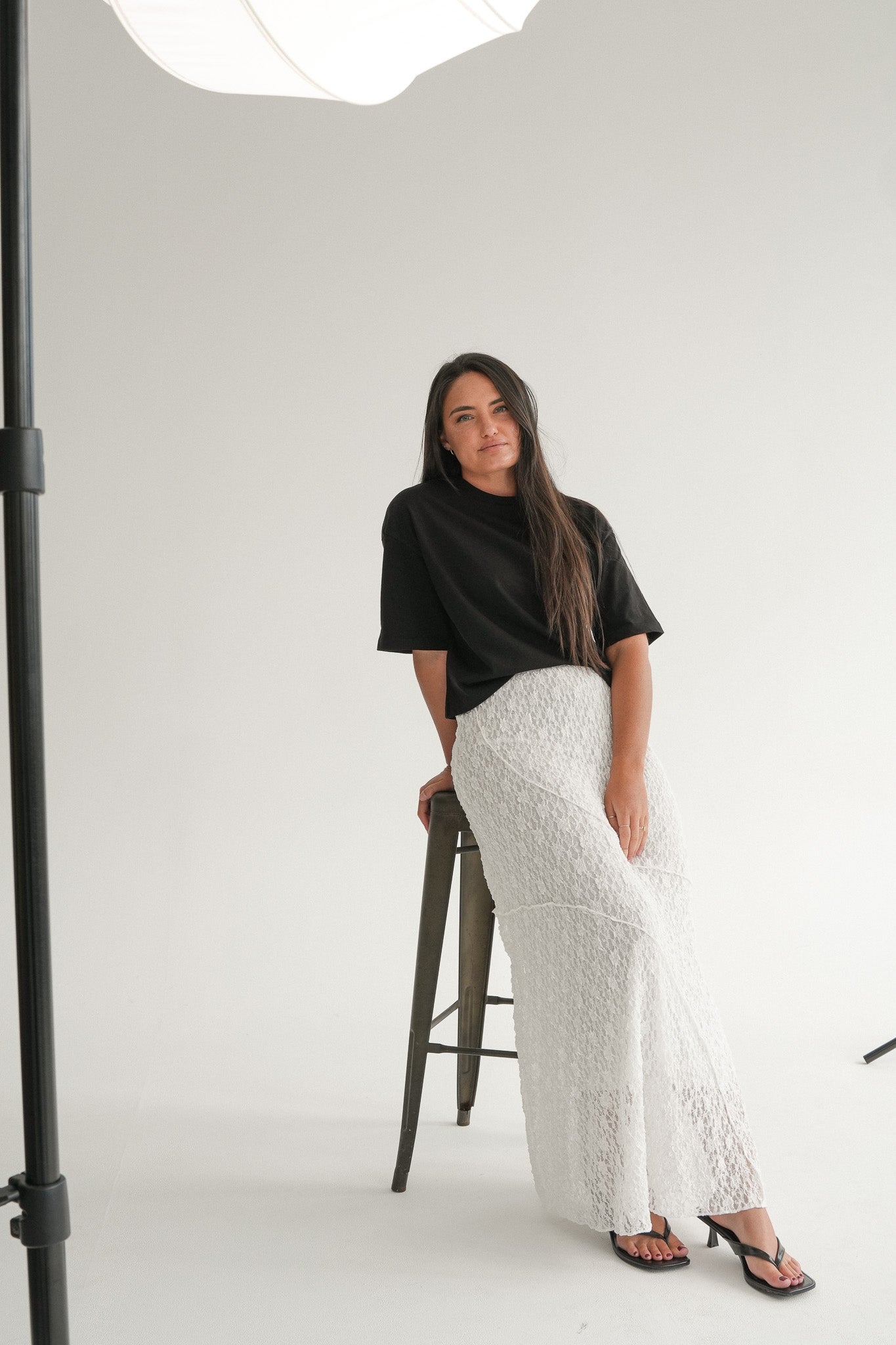 The Callisto Skirt in Iceflower