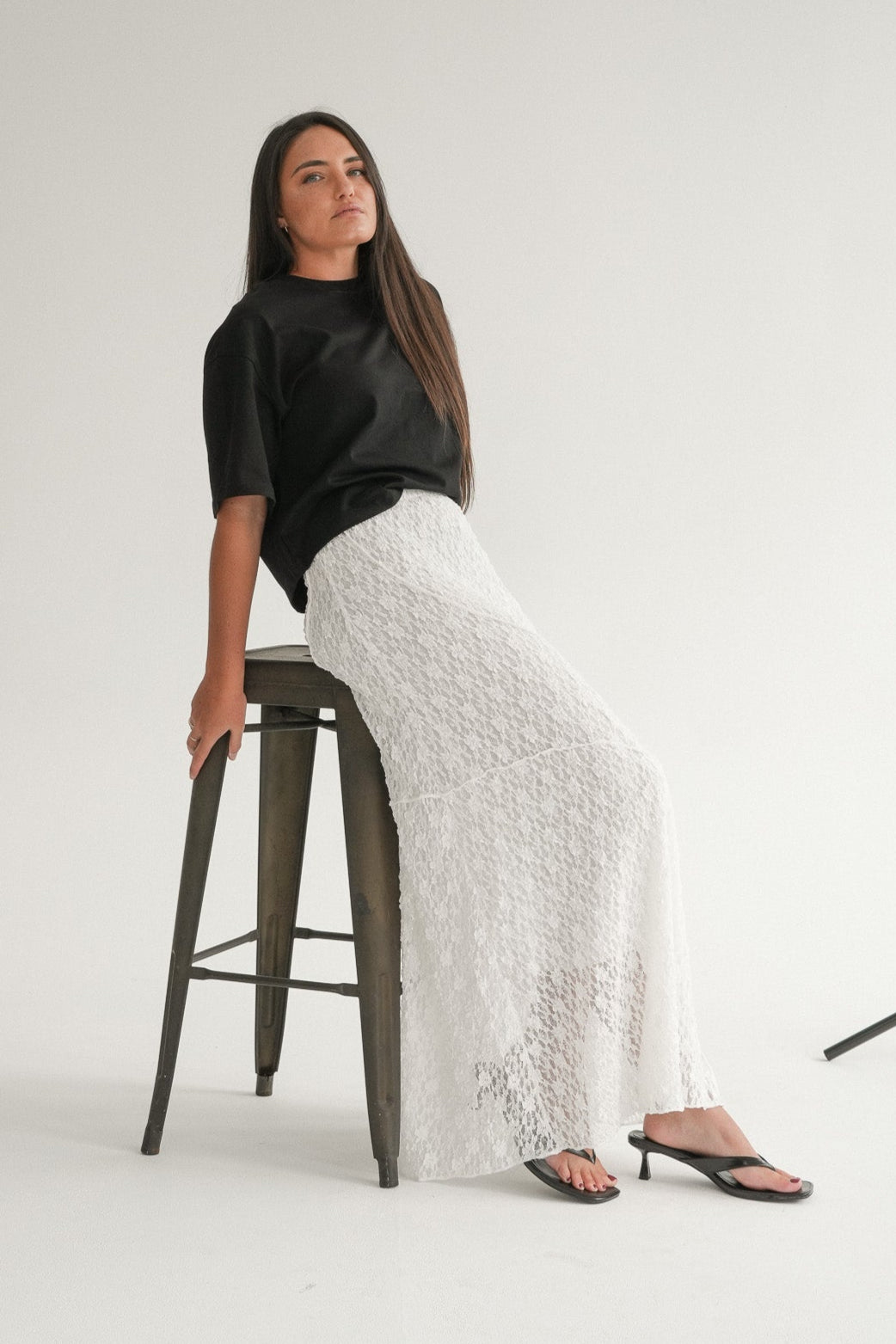 The Callisto Skirt in Iceflower