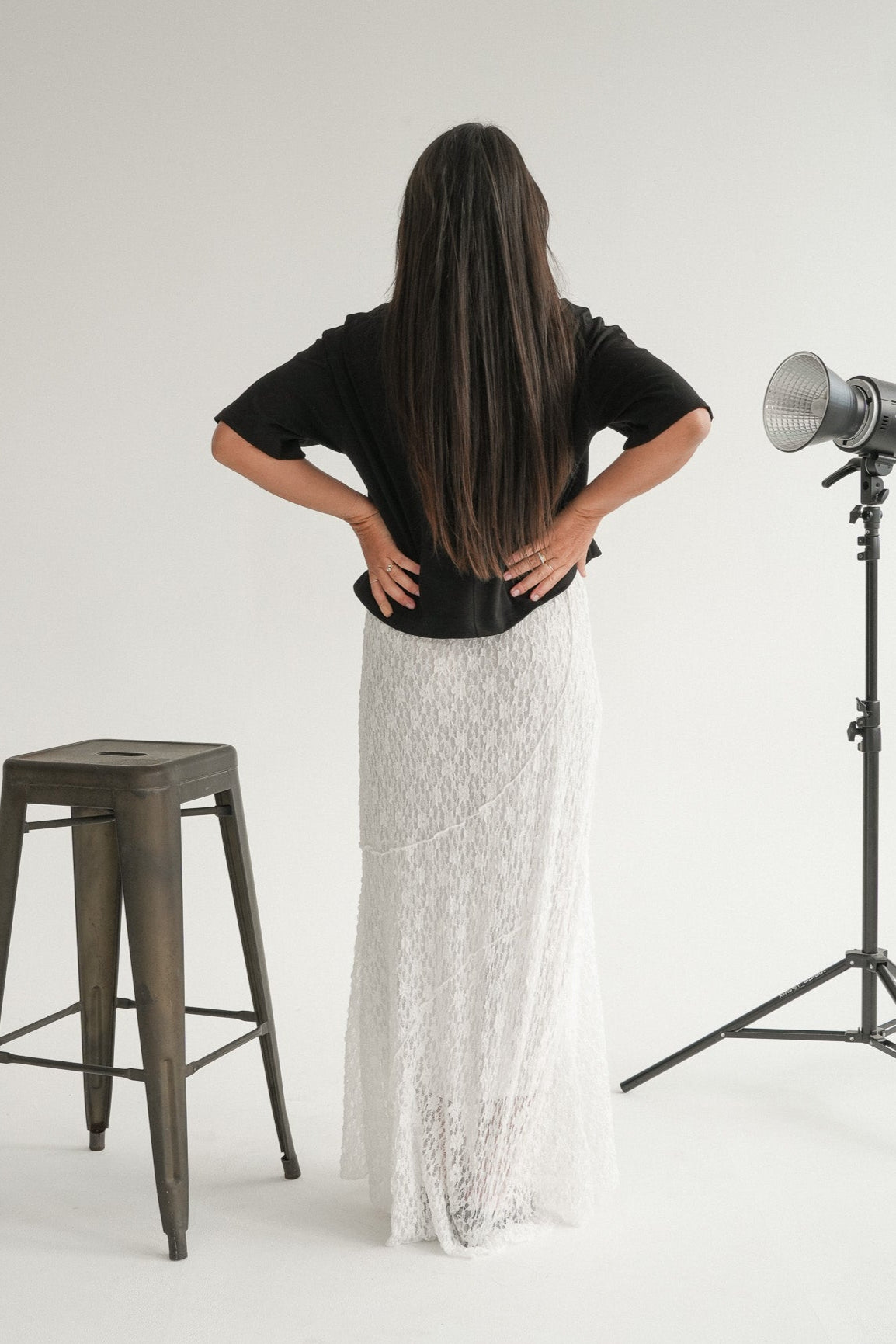 The Callisto Skirt in Iceflower