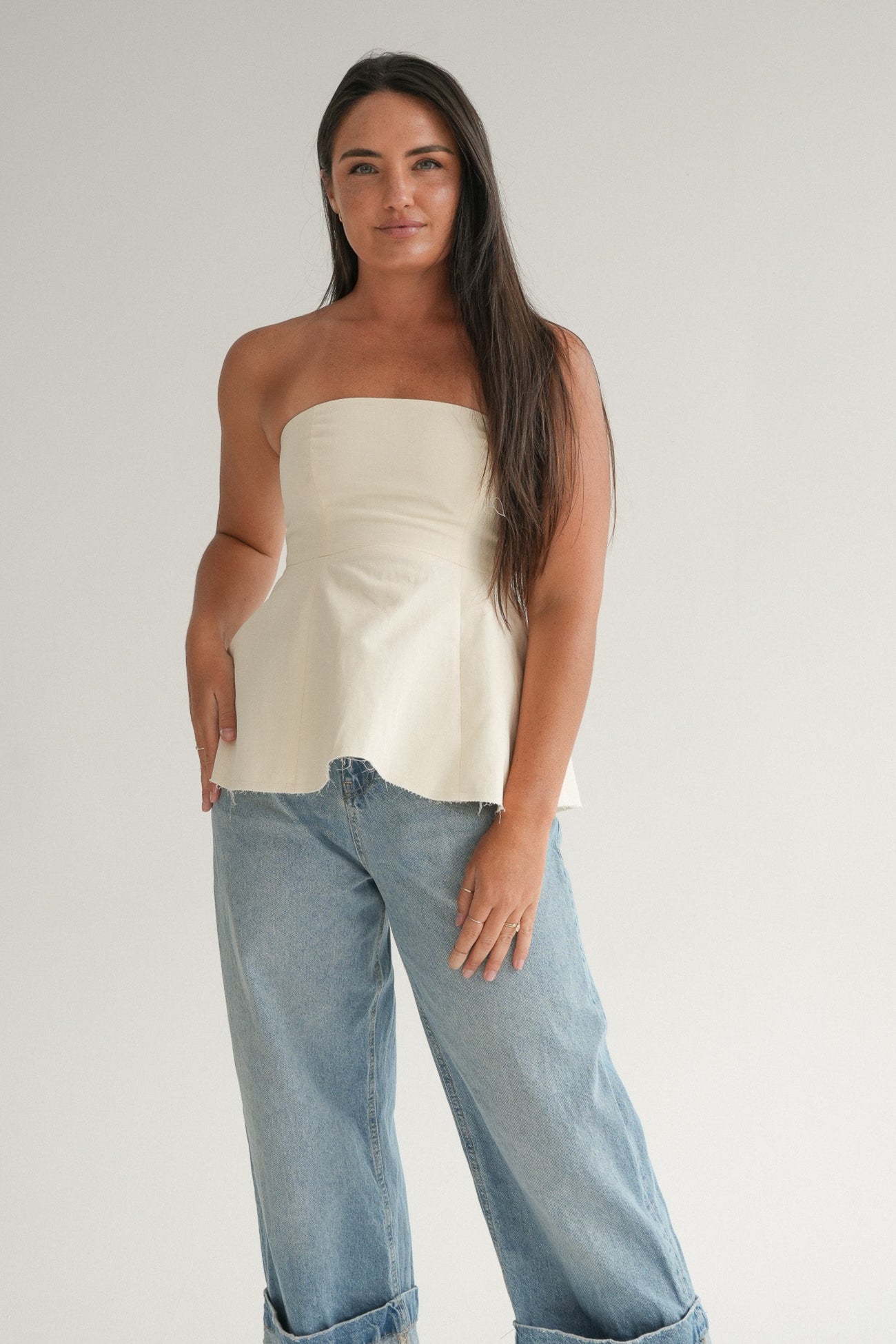 The Nova Top in Buttermilk