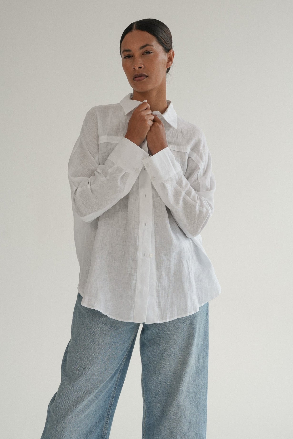 The Aluna Shirt in Salt
