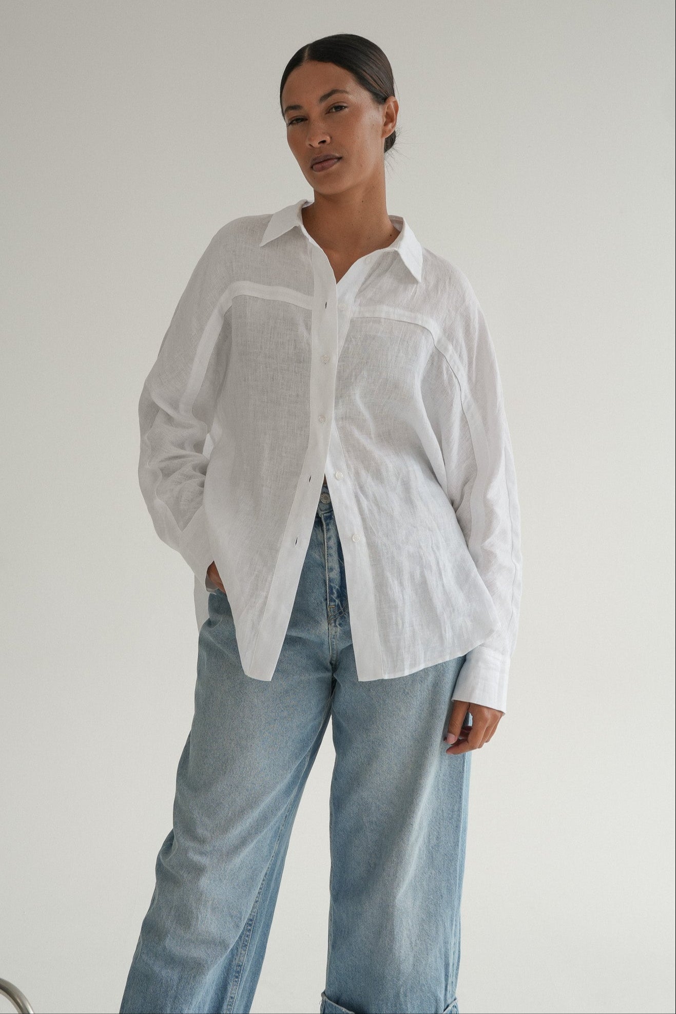 The Aluna Shirt in Salt