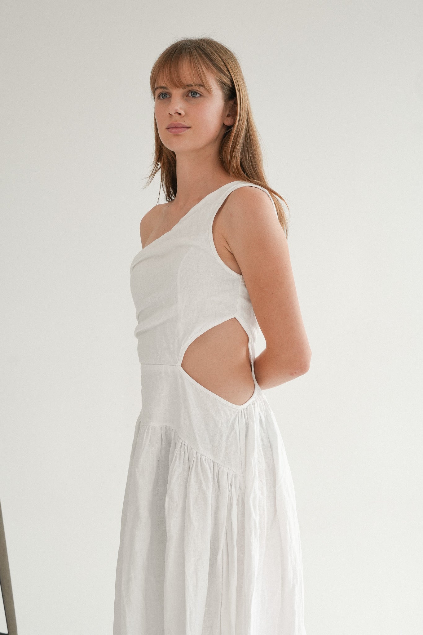 The Ares Dress in Bone