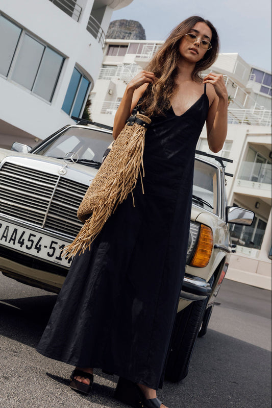 The Amalfi Dress in Midnight