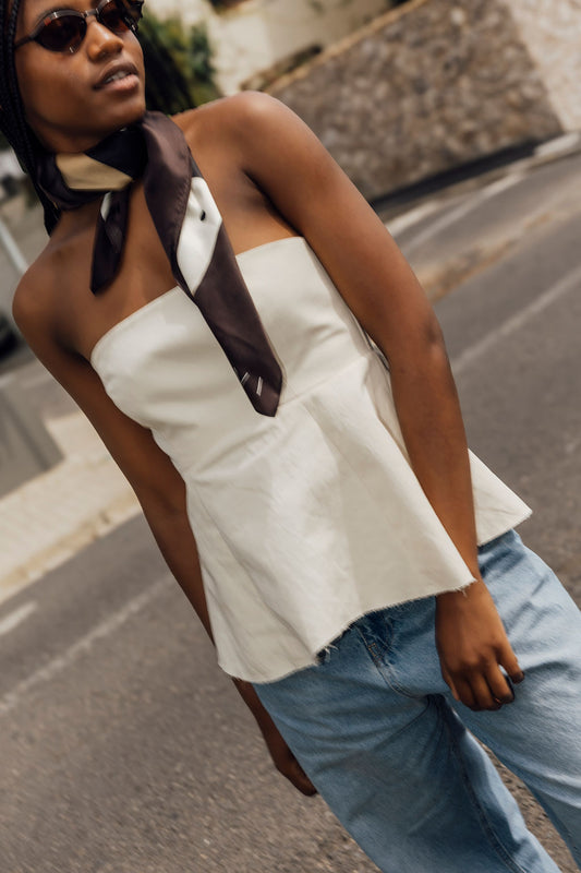 The Nova Top in Buttermilk