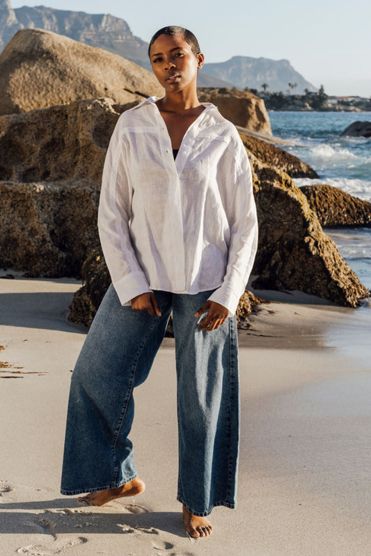 The Aluna Shirt in Salt