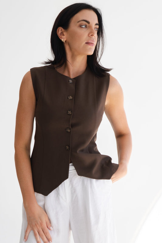 BROWN WAISTCOAT