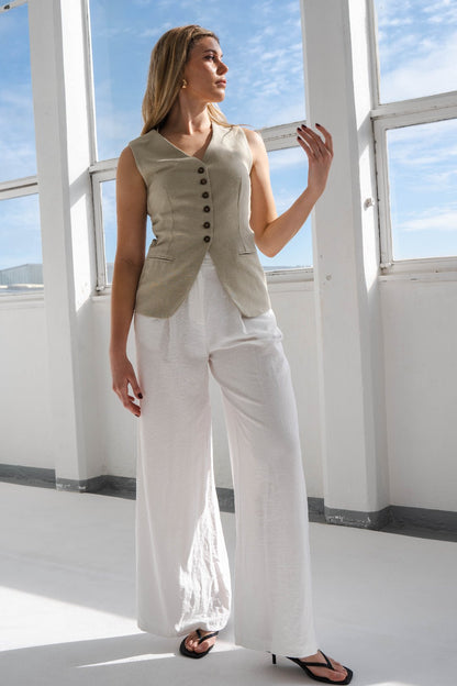 SAGE WAISTCOAT