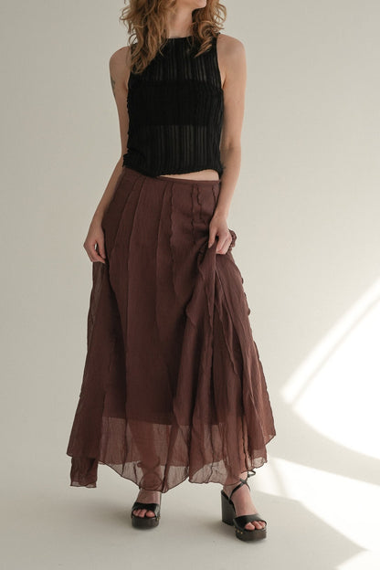 The Haze Skirt in Burnt Cocoa
