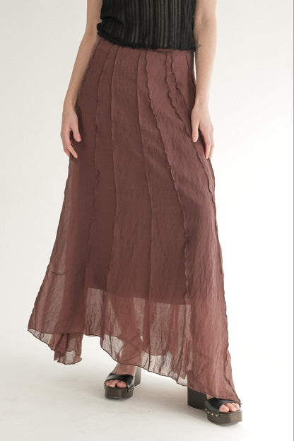 The Haze Skirt in Burnt Cocoa