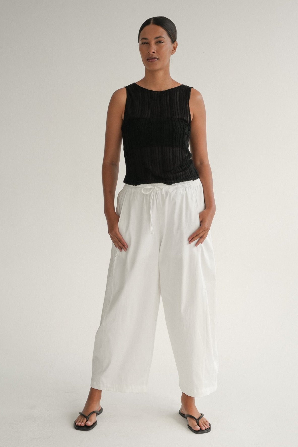 The Aera Pant in Soft Chalk