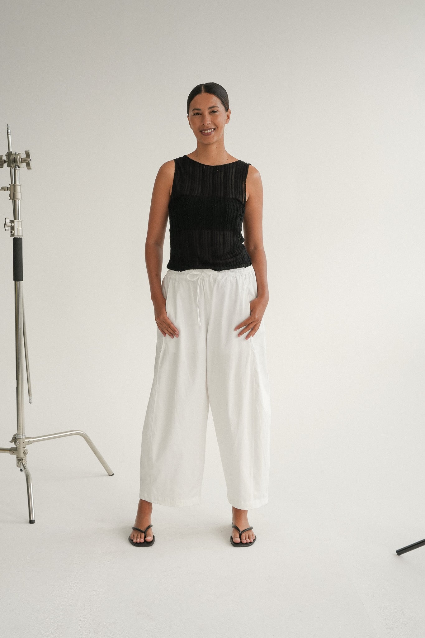 The Lido Pant in Chalk