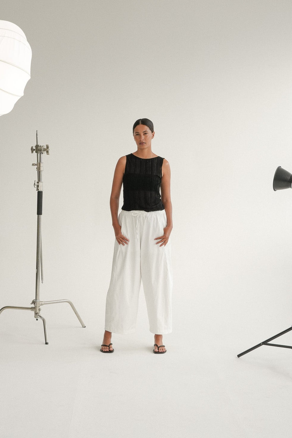 The Lido Pant in Chalk