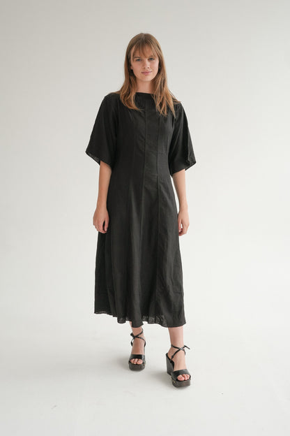 The Era Dress in Noir