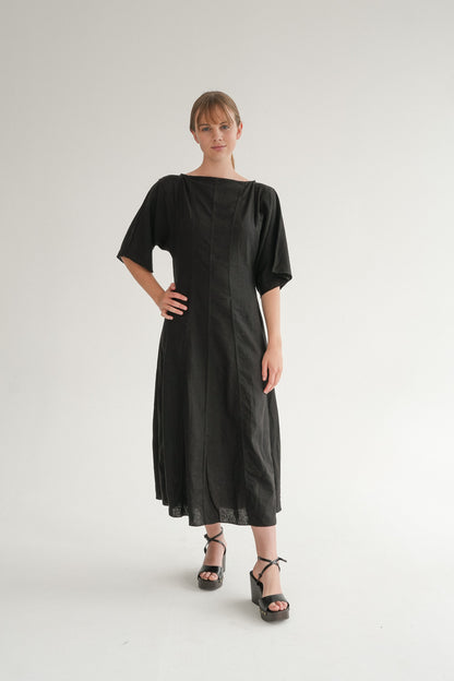The Era Dress in Noir