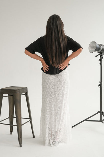The Callisto Skirt in Iceflower