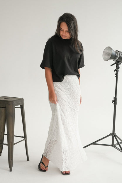 The Callisto Skirt in Iceflower