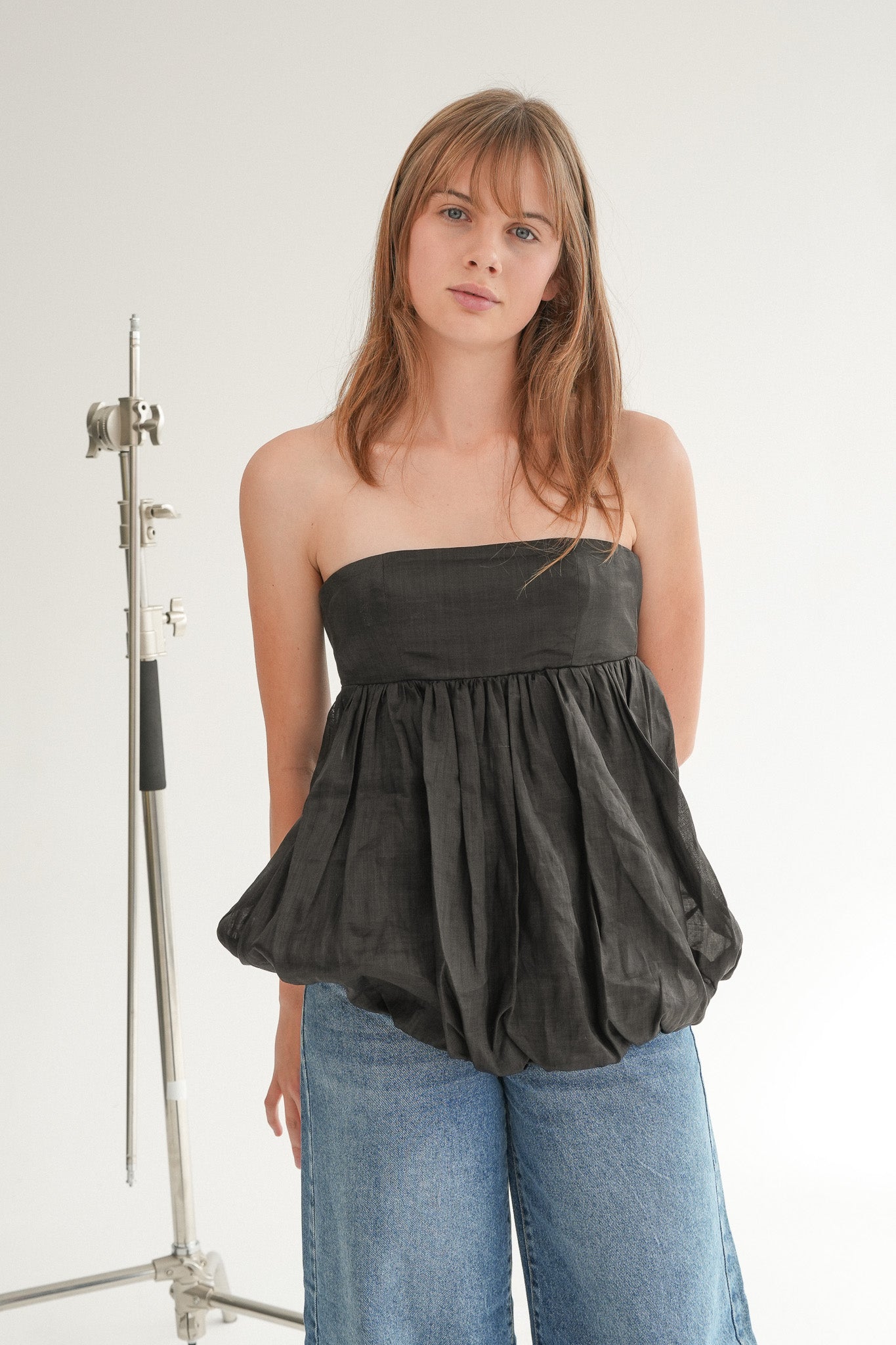 The Elara Top in Ink Cloud