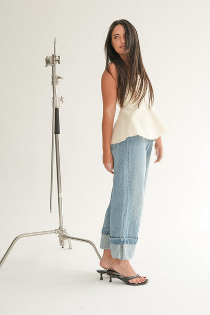 The Nova Top in Buttermilk