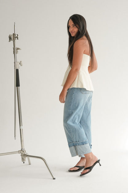 The Nova Top in Buttermilk