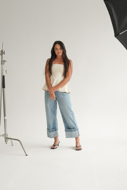 The Nova Top in Buttermilk