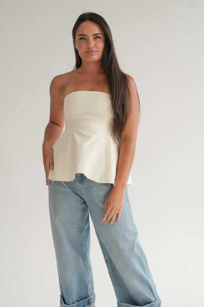 The Nova Top in Buttermilk