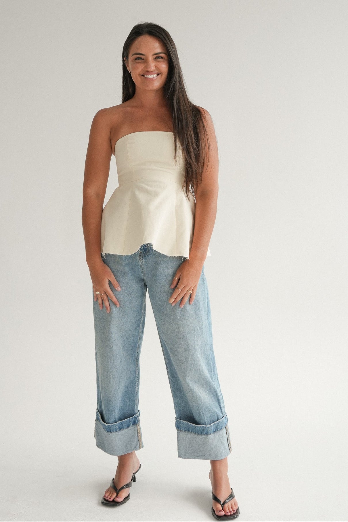 The Nova Top in Buttermilk