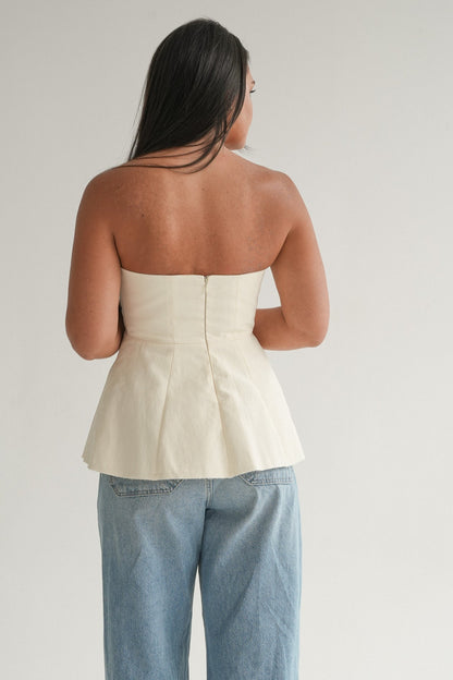 The Nova Top in Buttermilk