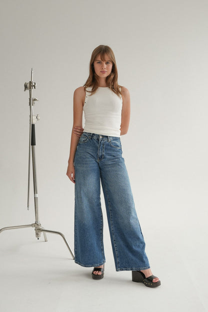 The Raya Jean in Vintage Indigo
