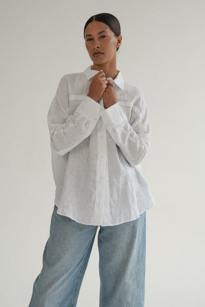 The Aluna Shirt in Salt