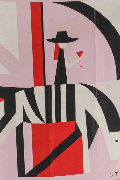 The Stavvi Silk Scarf in Rosé