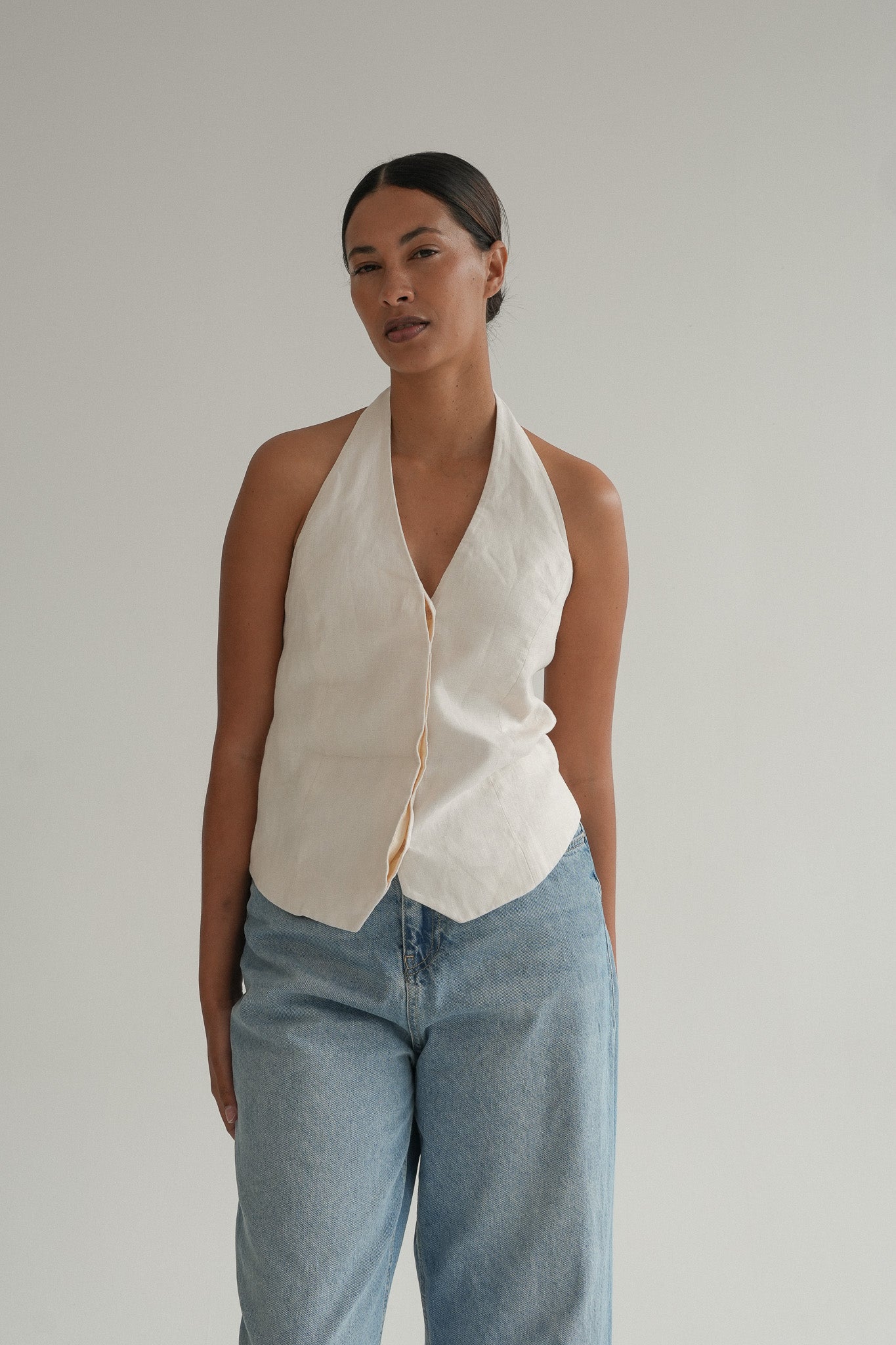 The Solea Top in Vanilla