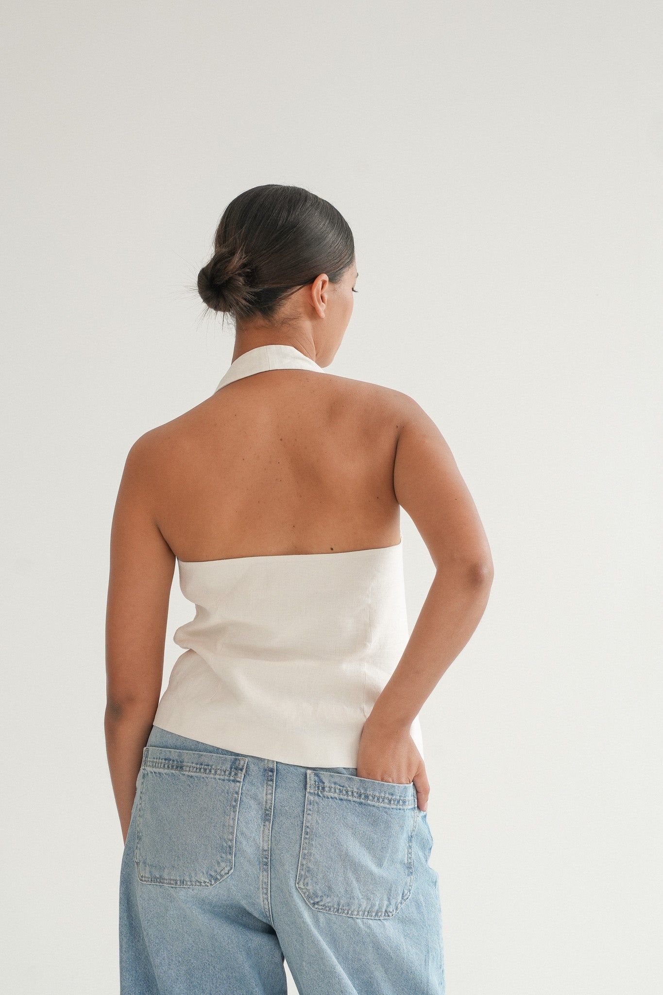 The Solea Top in Vanilla