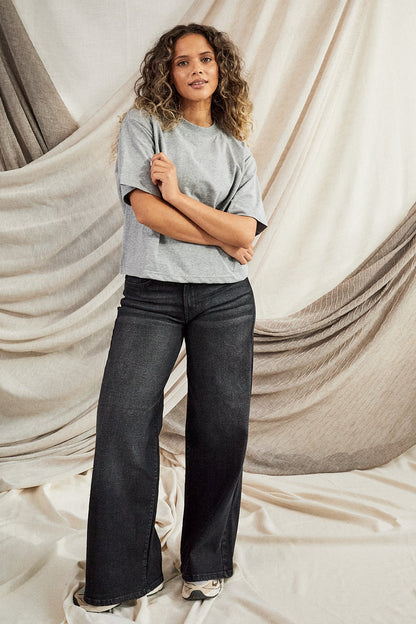 Cotton Boxy Tee (Grey)